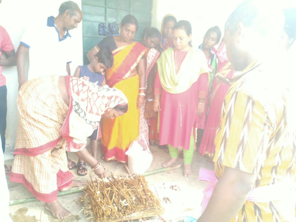 Method Demonstration Paddy straw mushroom
